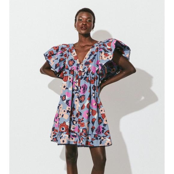 NEW CLEOBELLA georgianna mini dress in waterlily - Picture 3 of 6